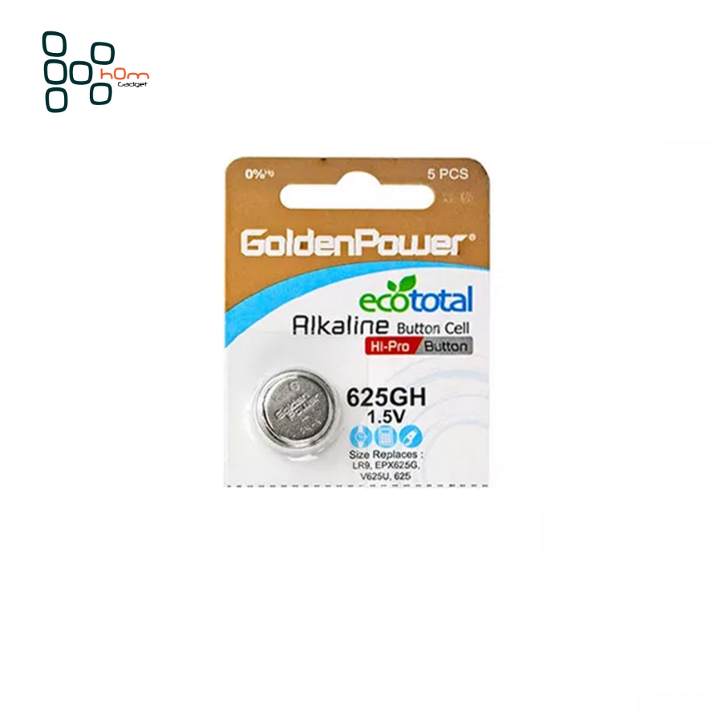 {🇹🇭 ร้านไทย พร้อมส่ง 🚀} แบตเตอรี่ ถ่านกระดุม ชนิด Alkaline ยี่ห้อ Golden Power 625GH 1.5V เหมาะสำหรั