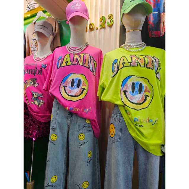 SIS.ON | Oversize เสื้อยืดโอเวอร์ไซส์ No.23 ยิ้มGANNI