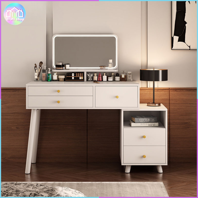 โต๊ะเครื่องแป้งมินิมอล ทันสมัย make up table สไตล์เกาหลี  dressing table พร้อมส่ง ขนาด80/100CM