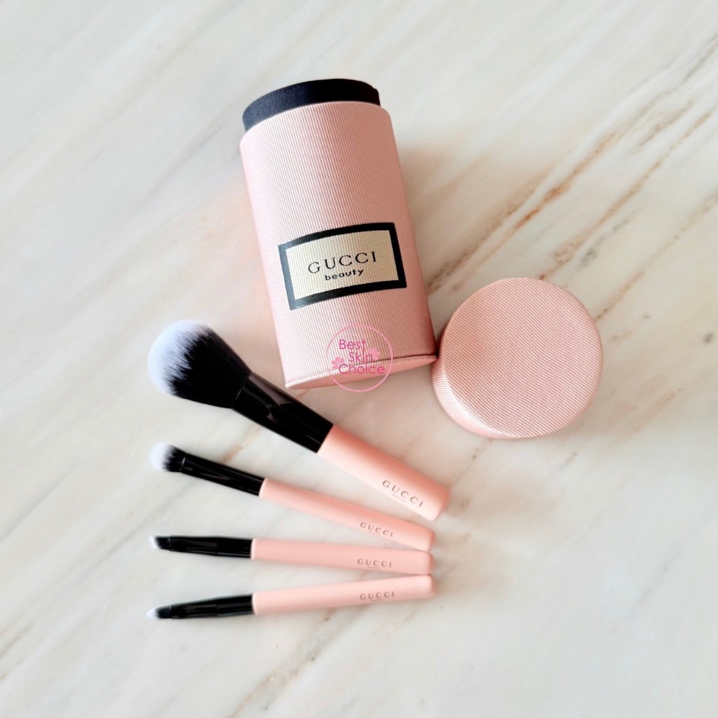 Gucc i  Beauty Brushe set 4 ชิ้น + กล่อง