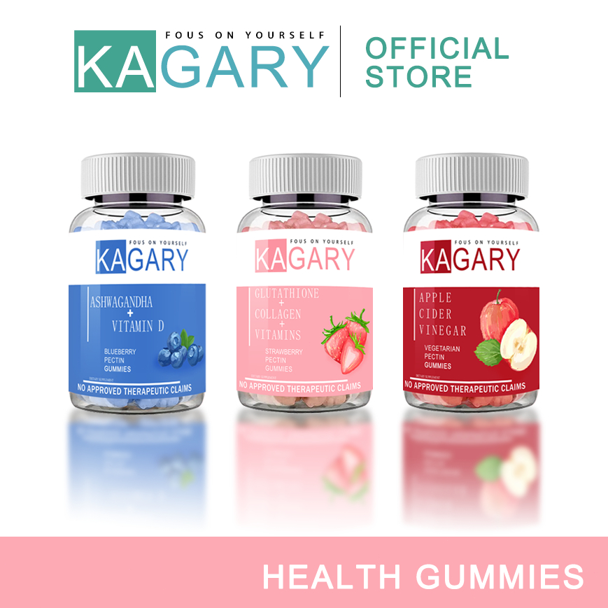 Kagary Gluta Collagen Ashwagandha Apple Cider Gummy กัมมี่นอนหลับ กัมมี่ไวท์เทนนิ่ง