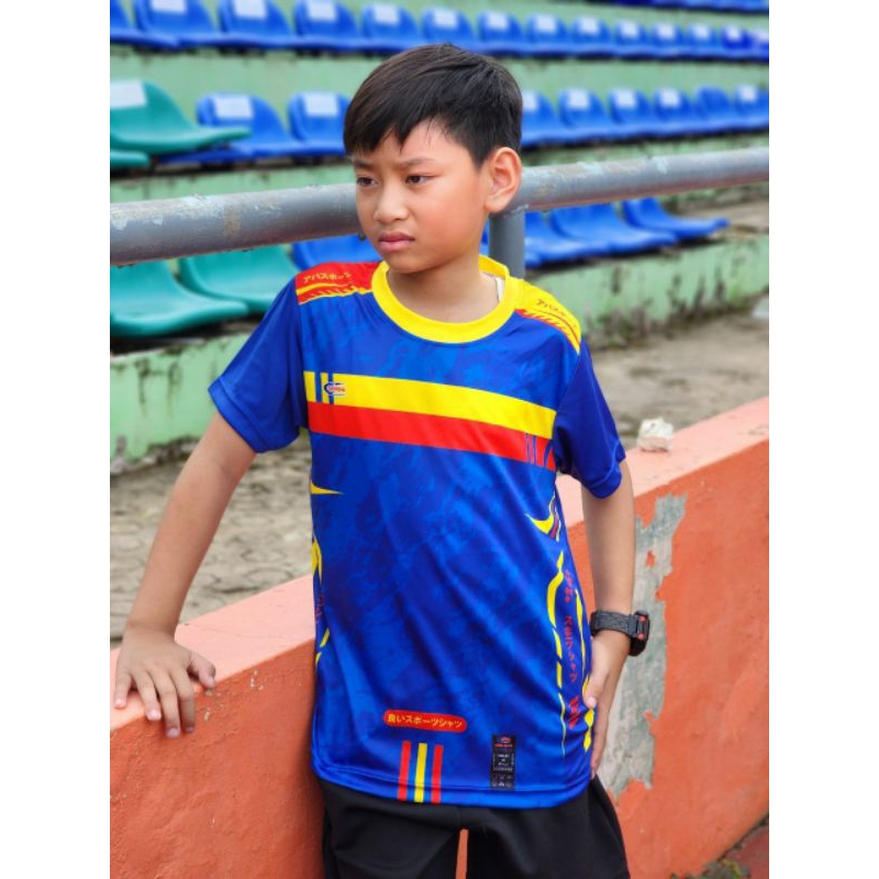 เสื้อกีฬาAB999พิมพ์ลายสีสันสดใสผ้าลื่นใส่สบาย