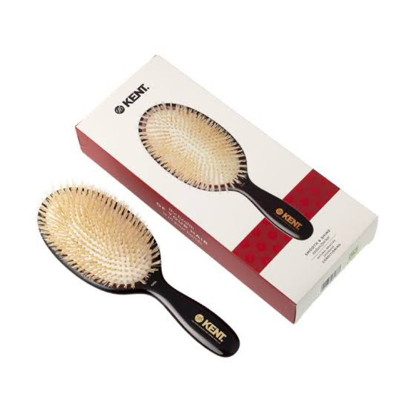 หวีแปรง Classic Shine Soft White Pure Bristle Hairbrush ขนหมูป่าสีขาวแท้ 100% (Made in England) ราคา ถูกที่สุด ดีลบีเคเค แกลเลอรีภาพที่ 6