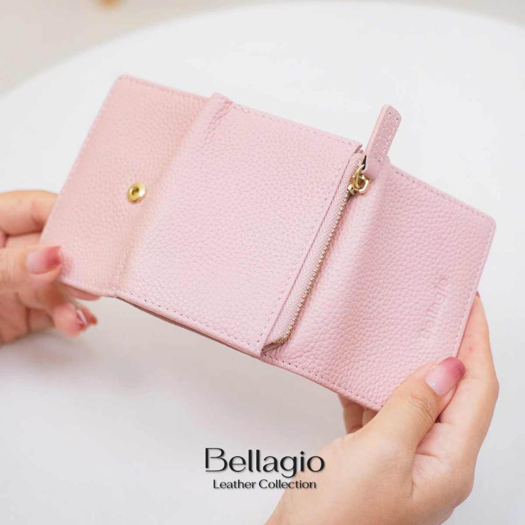 Bellagio รุ่น Maria Wallet กระเป๋าสตางค์หนังวัวแท้ ใบเล็กน่ารัก กะทัดรัด พกพาสะดวก