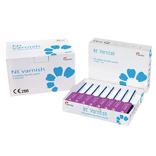 NT Clear Varnish-Clean แบบแพค 5 ชิ้น ฟลูออไรด์ วานิช พร้อมพู่กัน