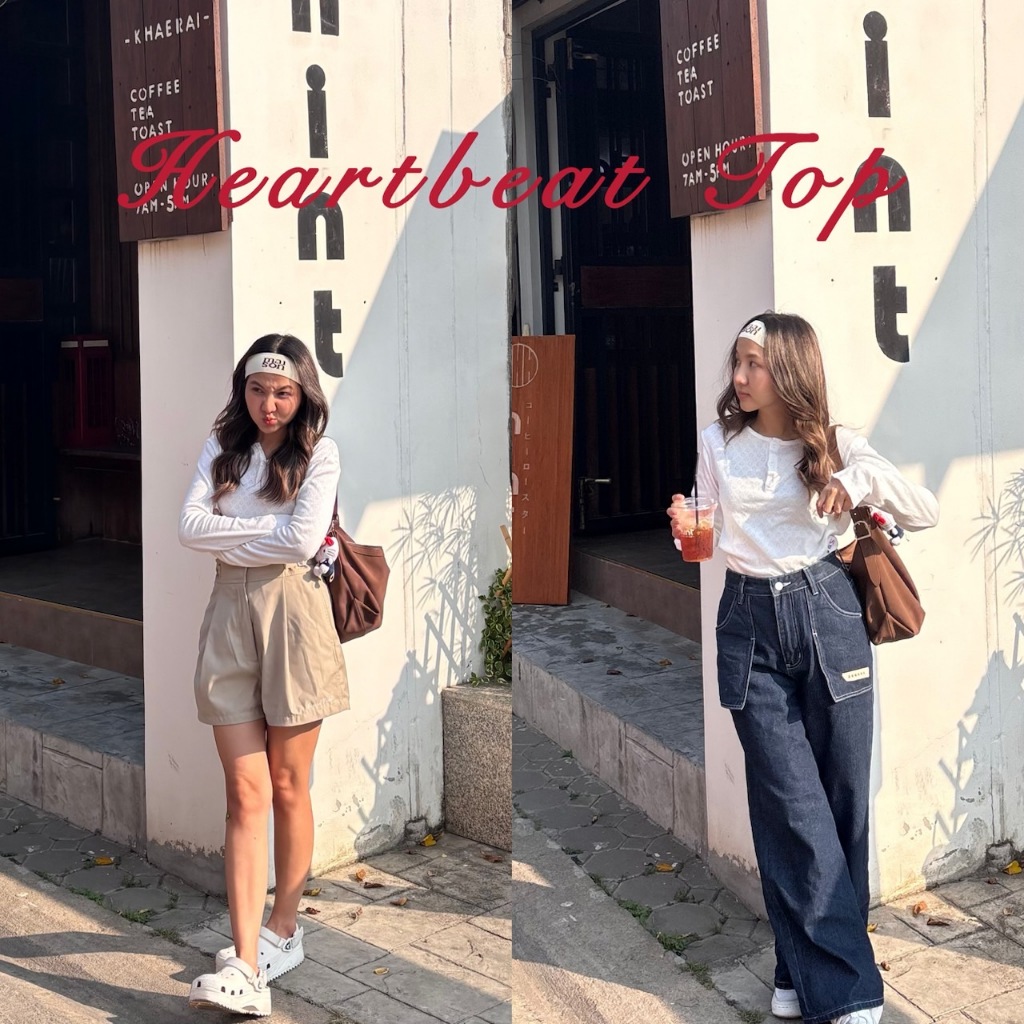 SUNTUDIO l เสื้อแขนยาว Heartbeat top แขนยาว ใส่สบาย ทรงสวยมาก