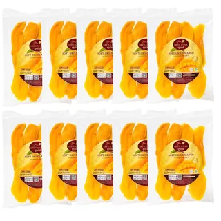 ศรีวรรณาโกลด์ มะม่วงอบแห้ง 100 กรัม 5 แถม 5 (SRIWANNA GOLD Dried Mango 100 g.Buy 5 Free 5)