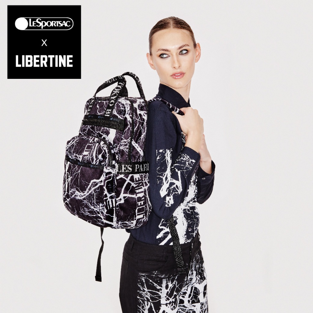 Lesportsac Ryan Backpack bag กระเป๋าเป้ สะพายหลัง กระเป๋าอเนกประสงค์ Lesportsac x Libertine Style 4029