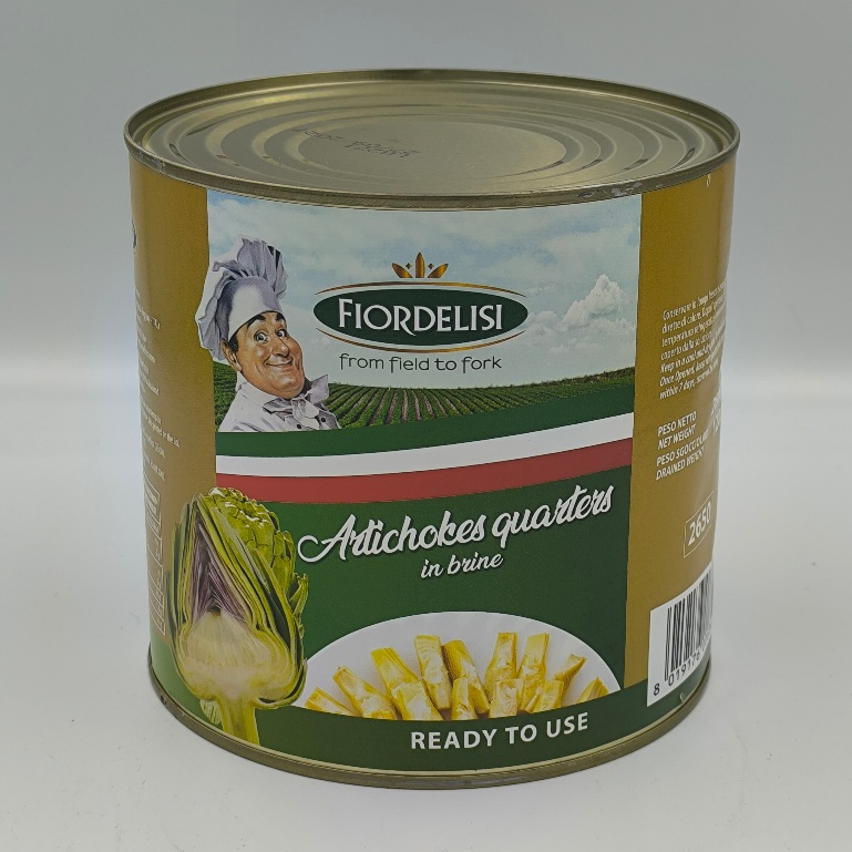Fiordelisi Italian Artichokes Quarters in Brine, 2600g