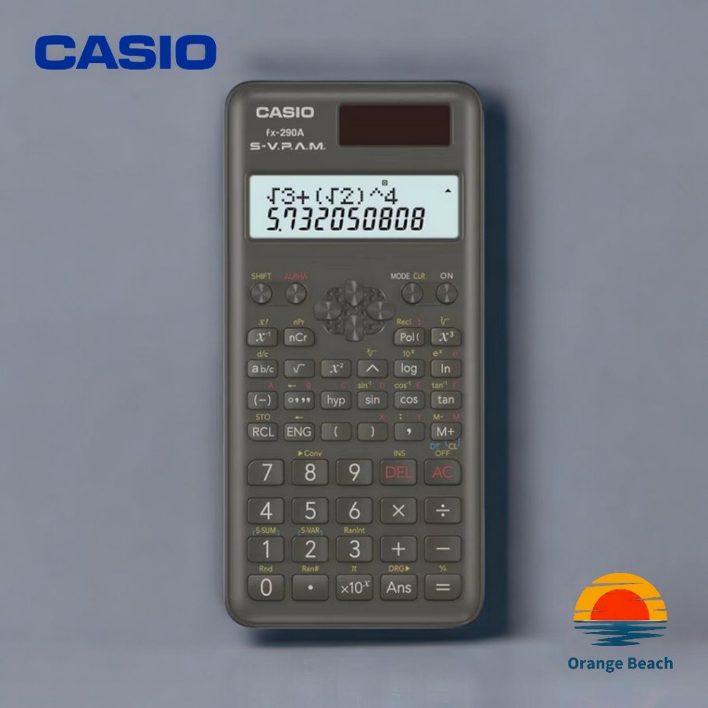 CASIO เครื่องคิดเลขวิทยาศาสตร์ fx-290A-N / 199 ฟังก์ชั่น / จอแสดงผล 2 บรรทัด