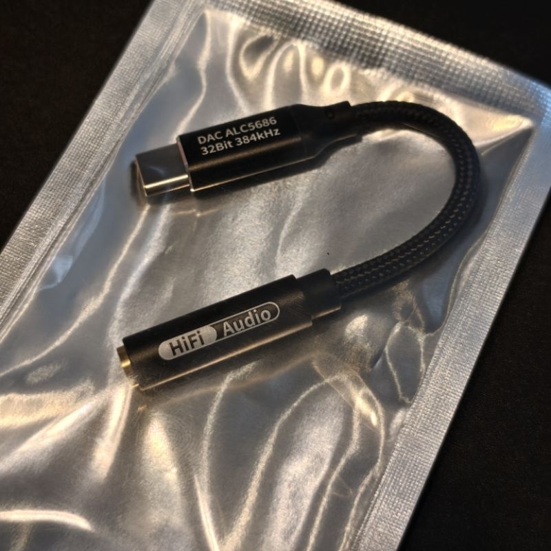 Fransun T2 Pro+ สายหางหนู type-C to 3.5mm ชิป ALC5686  DAC Fransun สีดำ สายแปลง type C -3.5mm