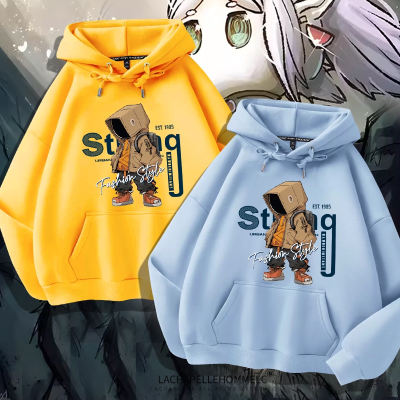 L901เสื้อฮู้ดแขนยาวลายแฟชั่นสวย..มี7สีหลายไซส์เลือกได้(S-3XL)