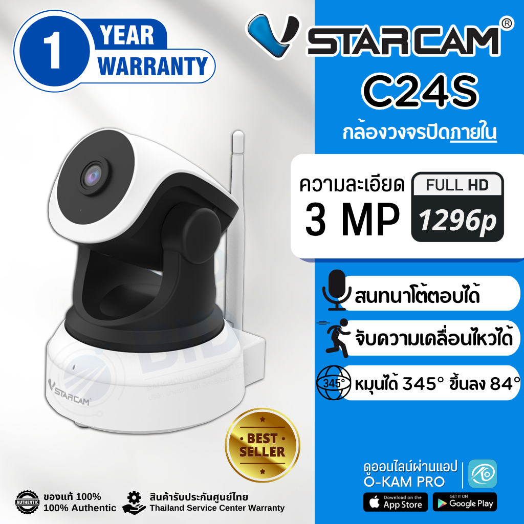 กล้องวงจรปิด Vstarcam C24S ภายใน
