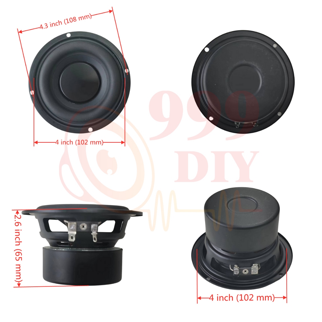 999DIY ลำโพงฟูลเรนจ์ YAMAHA 4 นิ้ว 4Ω 25W ดอกเสียงกลาง 4นิ้ว ดอกลำโพง 4 นิ้ว full range ดอก 4 นิ้วฟูลเรน ลำโพงรถยนต์ - รูปที่ 2