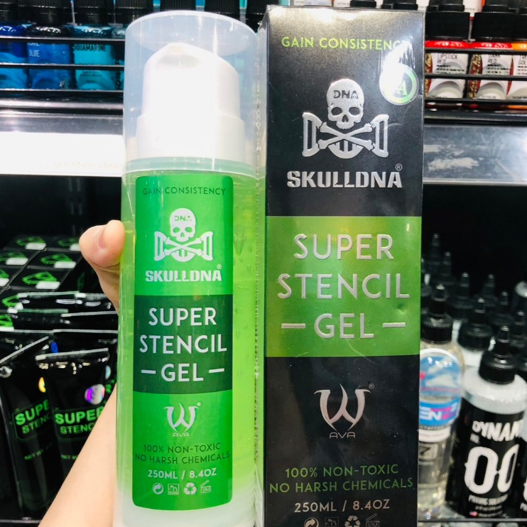 น้ำยาลอกลาย SKULLDNA Tattoo Repair Stencil Gel