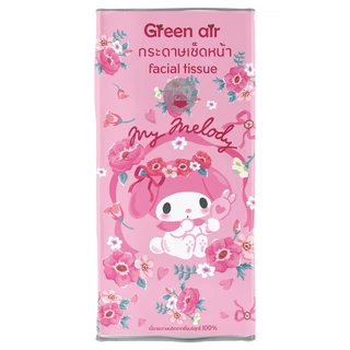 GREEN AIR -Facial Tissue Pocket 6 Pcs. (1PCS) กรีนแอร์ กระดาษทิชชู่เช็ดหน้าแบบพกพา