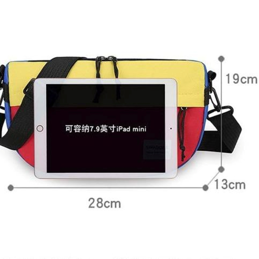 กระเป๋าสะพายข้าง ผ้าแคนวาส (GC-106) Cross Body เก็บของได้เยอะ Street Style