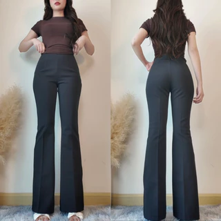 กางเกงทรงขาม้าเล็ก เนื้อผ้ายืด ซิปข้างขอบเรียบ FR065 มีหลายสีให้เลือก