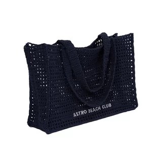 ASTRO BEACH CLUB CROCHET BAG (BEIGE/NAVY)