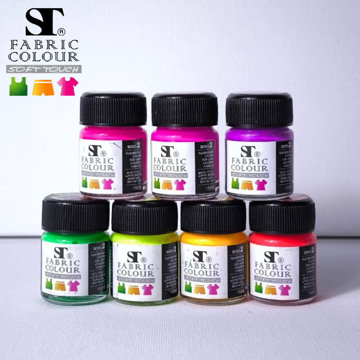 ST FABRIC COLOUR SOFT TOUCH สีเพ้นท์ผ้าสีสะท้อนแสง 15ml 30ml