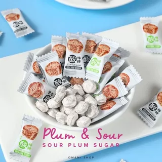 NEW!! ลูกอม ลูกอมบ๊วยเปรี้ยว บ๊วยเค็ม Sour Plum Sugar (50เม็ด/100เม็ด) รสเค็มๆ เปรี้ยวๆ อร่อย พร้อมส่ง