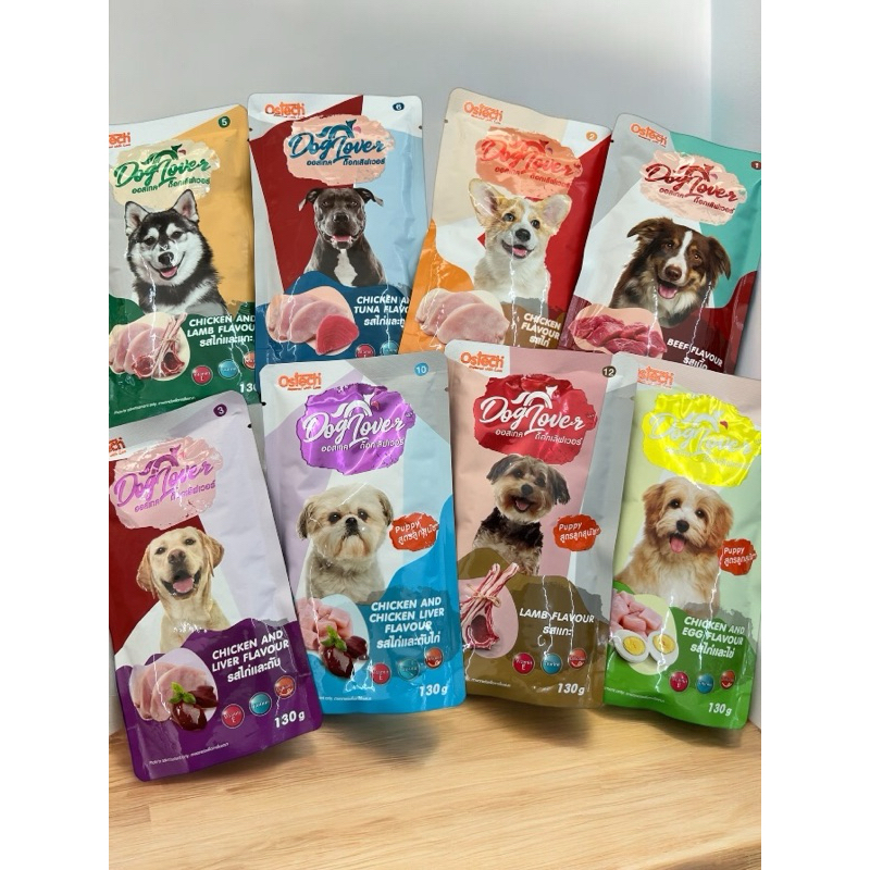 Ostech Dog Lover ออสเทค ด็อก เลิฟเวอร์ อาหารเปียกสุนัข ขนาด 130 กรัม