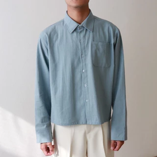 IBB SIGNATURE BOXY SHIRTS เสื้อเชิ้ตผ้าฝ้ายแท้ทรงบ็อกซี่