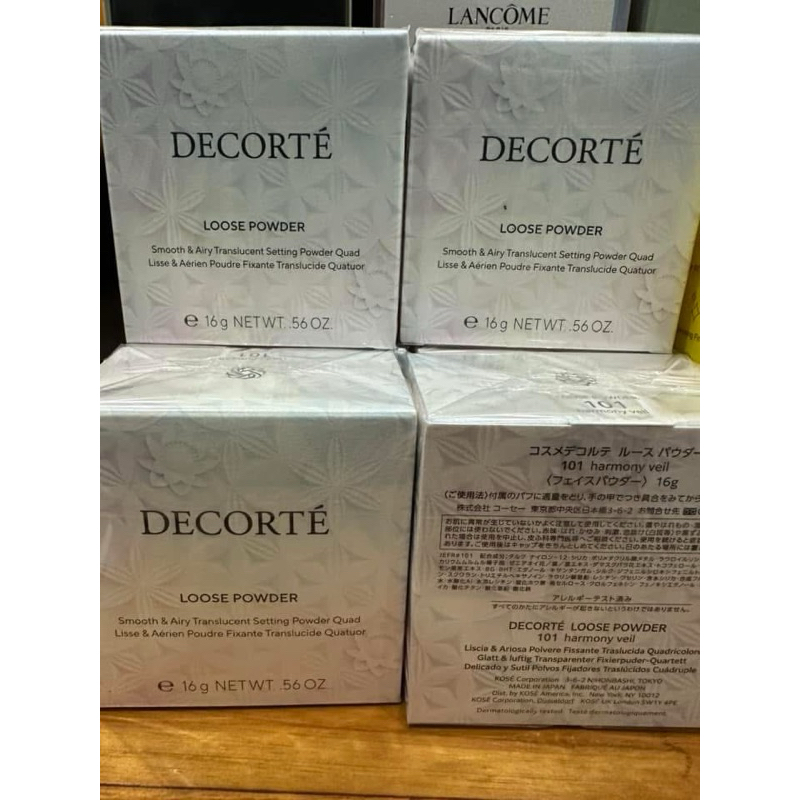 (สั่งในไลฟ์ลด30%) ฉลากไทย แป้งฝุ่นจาก DECORTE สี101 สุดฮิต