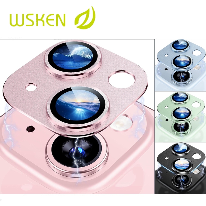 Wsken iPhone 17 ตัวป้องกันเลนส์ iPhone 16 15 14 13 ตัวป้องกันเลนส์กล้อง iPhone 16 Plus ฝาครอบป้องกันหน้าจอกล้องโลหะ