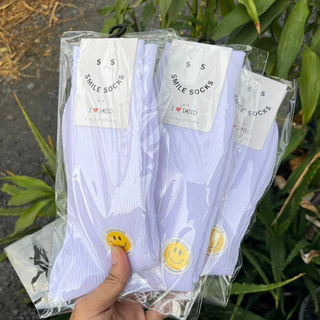 ถุงเท้านักเรียน ข้อยาว สีขาว ป้ายขาว ขนาด 5-7/7-9/9-12Freesize สินค้าพร้อมส่ง