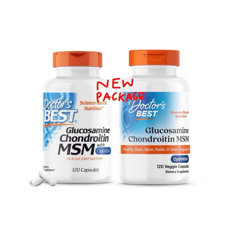 EXP 11/27 Glucosamine Chondroitin Msm  with OptiMSM 120 Veggie Caps Doctor’s Best