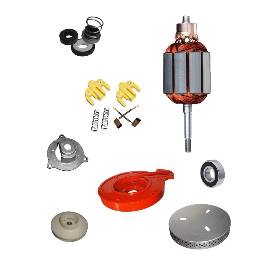 ปั๊มน้ำ DC 12V-72V อุปกรณ์ซ่อมแซม แปรงคาร์บอน แบริ่ง ซีลกันน้ำมัน สำหรับปั๊ม DIVER