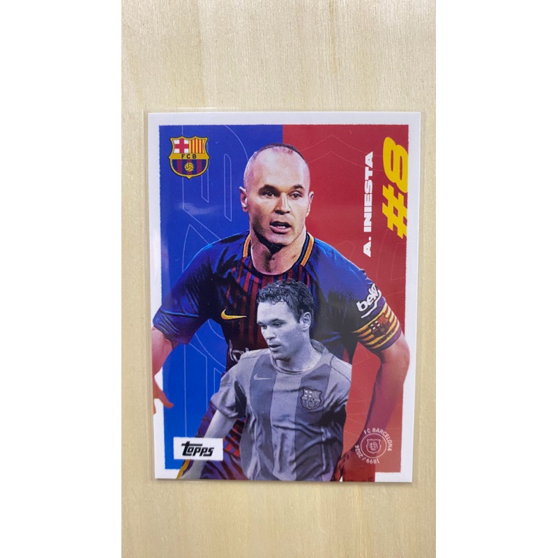 การ์ดนัดฟุตบอล A. INIESTA BARCELONA TOPPS 2024