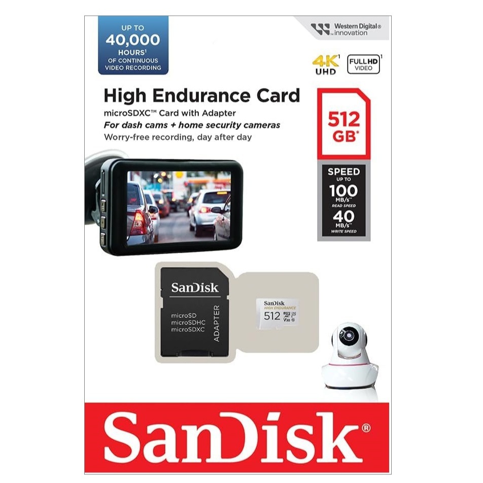 SanDisk 512GB High Endurance Micro SDXC