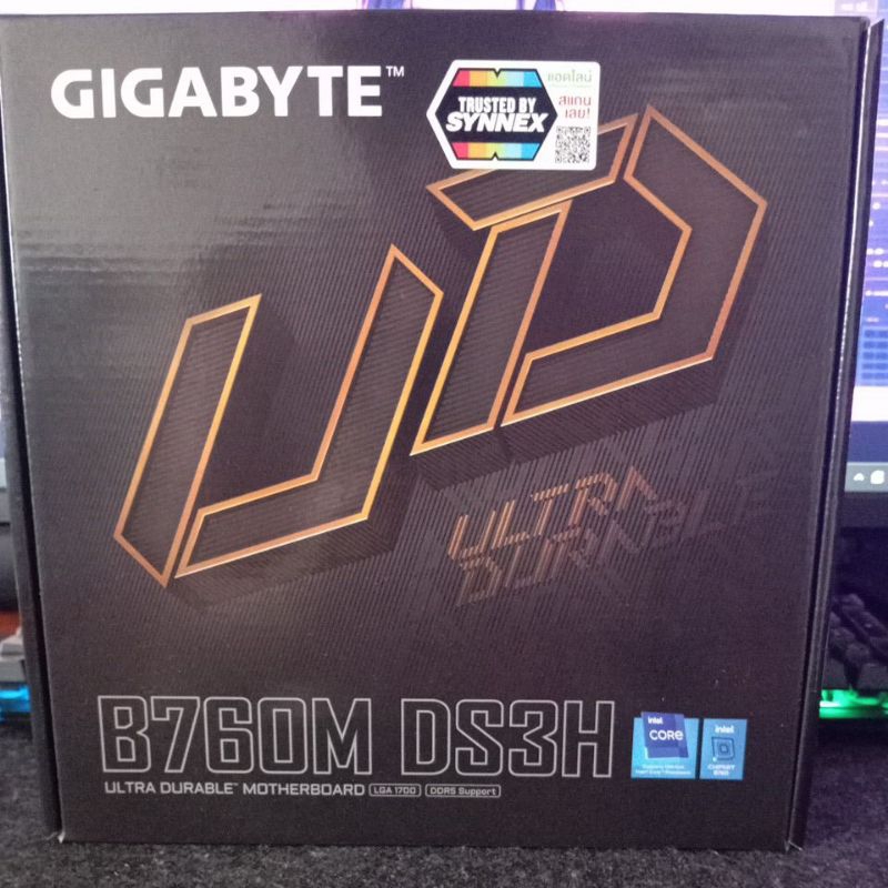 MAINBOARD GIGABYTE B760M DS3H DDR5 (REV. 1.0)  LGA 1700 MICRO-ATX มือสอง(ส่งไวมาก)
