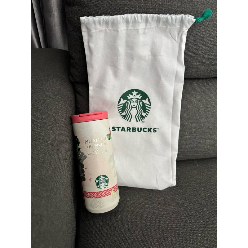 พร้อมส่ง แก้ว Starbucks Tribe Muan Jai tumbler 12oz ของแท้