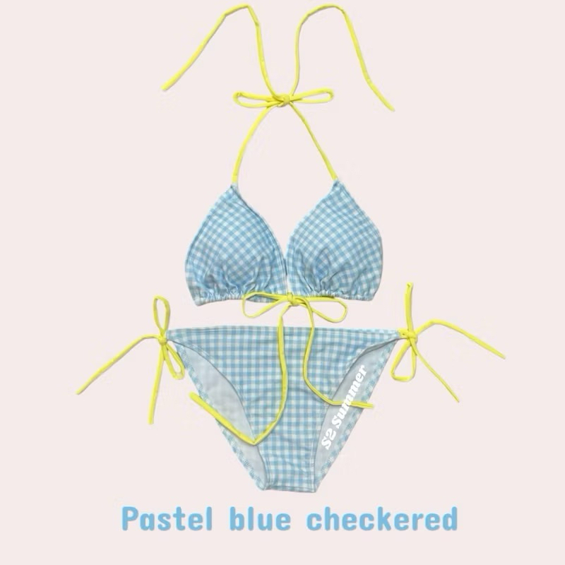 🌈Bikini set☀️🌴free size  (พร้อมฟองน้ำ)