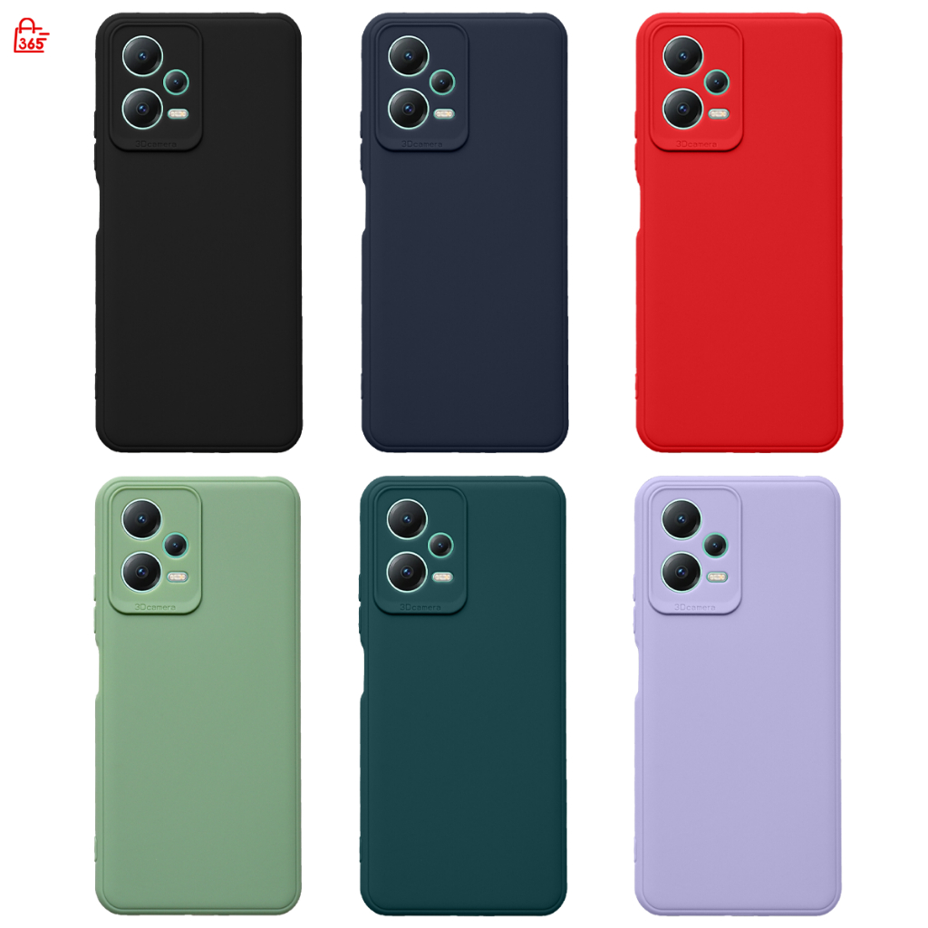เคส สำหรับ Xiaomi Redmi Note 12 5G เคสซิลิโคนนิ่ม กันกล้อง สีพาสเทล TPU หนา