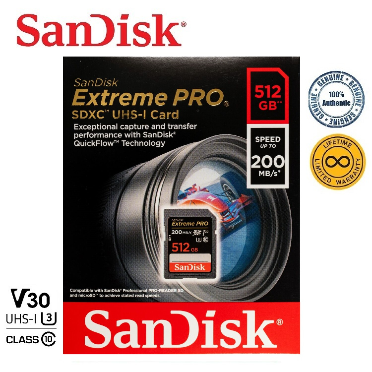 SanDisk 512GB Extreme PRO SDXC