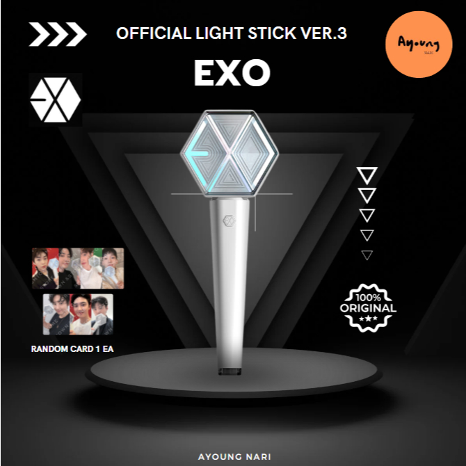 🛵 ส่งด่วน พร้อมส่ง ทันคอน ⚪️ EXO Official Light Stick Ver.3 แท่งไฟ ของแท้จาก SM