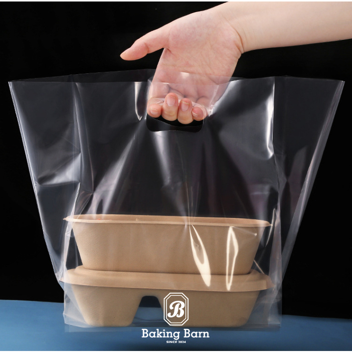 Baking Barn (50ชิ้น) ถุงพลาสติกใส(PE) เจาะหูหิ้วใส่ของ ราคาขายส่ง Baking bag รูปที่ 4