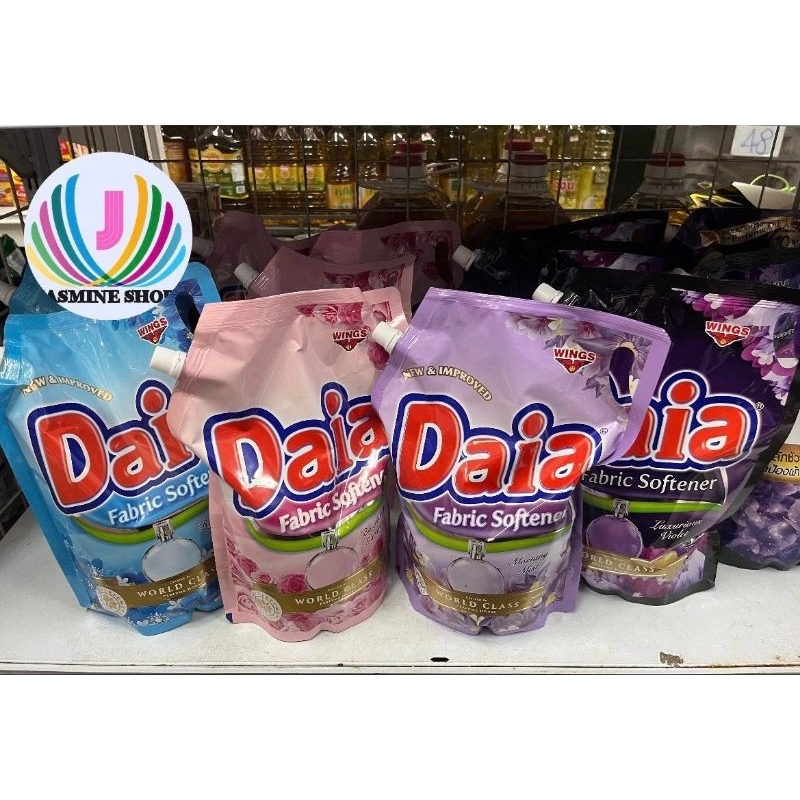 น้ำยาปรับผ้านุ่ม ไดญ่า Daia ปริมาณต่อถุง 1,600 มล กลิ่นหอมอยากให้ลองใช้มี 4 สี