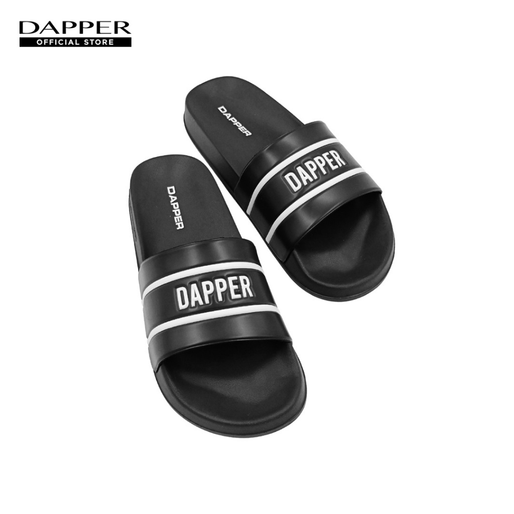 DAPPER รองเท้าแตะ DAPPER Logo Stamp Pool Slide Sandals สีดำ (HSP/BK/1681SL)