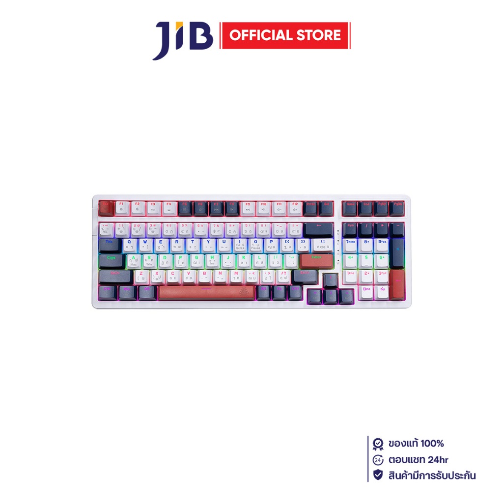 KEYBOARD (คีย์บอร์ด) EGA TYPE CMK1 (LAYOUT C) (RED SWITCH / BLUE SWITCH MINI RGB EN/TH)