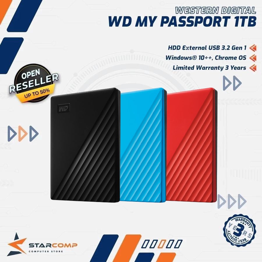 WD Hard Drive 2TB/1TB  External Hard Drive HDD USB 3.0 external hard disk 3 Year Warranty