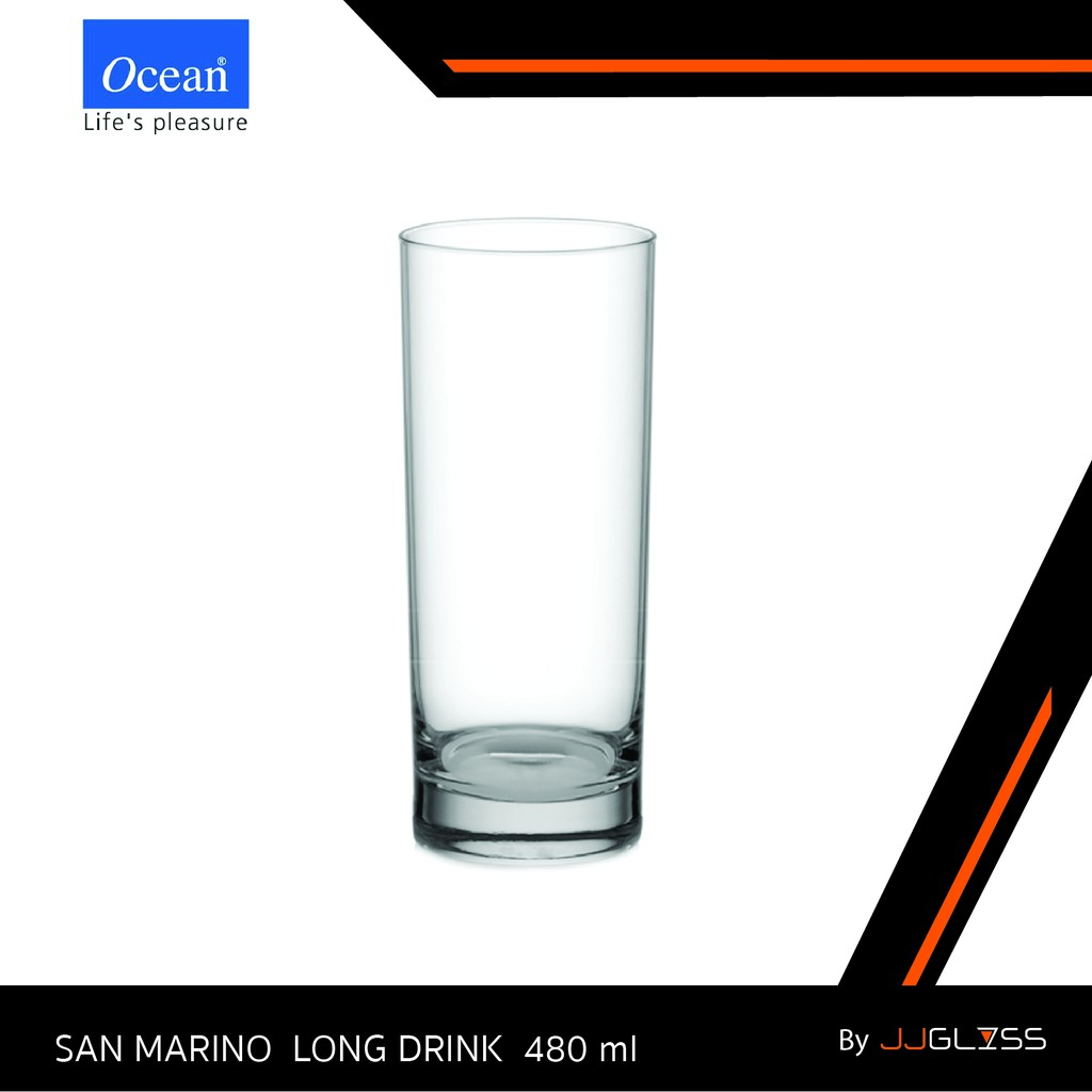 JJGLASS - (Ocean) B00414 San Marino 13 1/2oz. (385ml.) [1กล่อง (6ใบ)] แก้วน้ำ แก้วซานมาริโน่ เหมาะสำหรับใส่เครื่องดื่ม