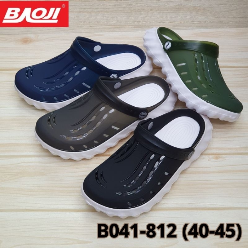 Baoji B041-812 รองเท้าหัวโตแบบสวมชาย บาโอจิ ไซส์ 40-45