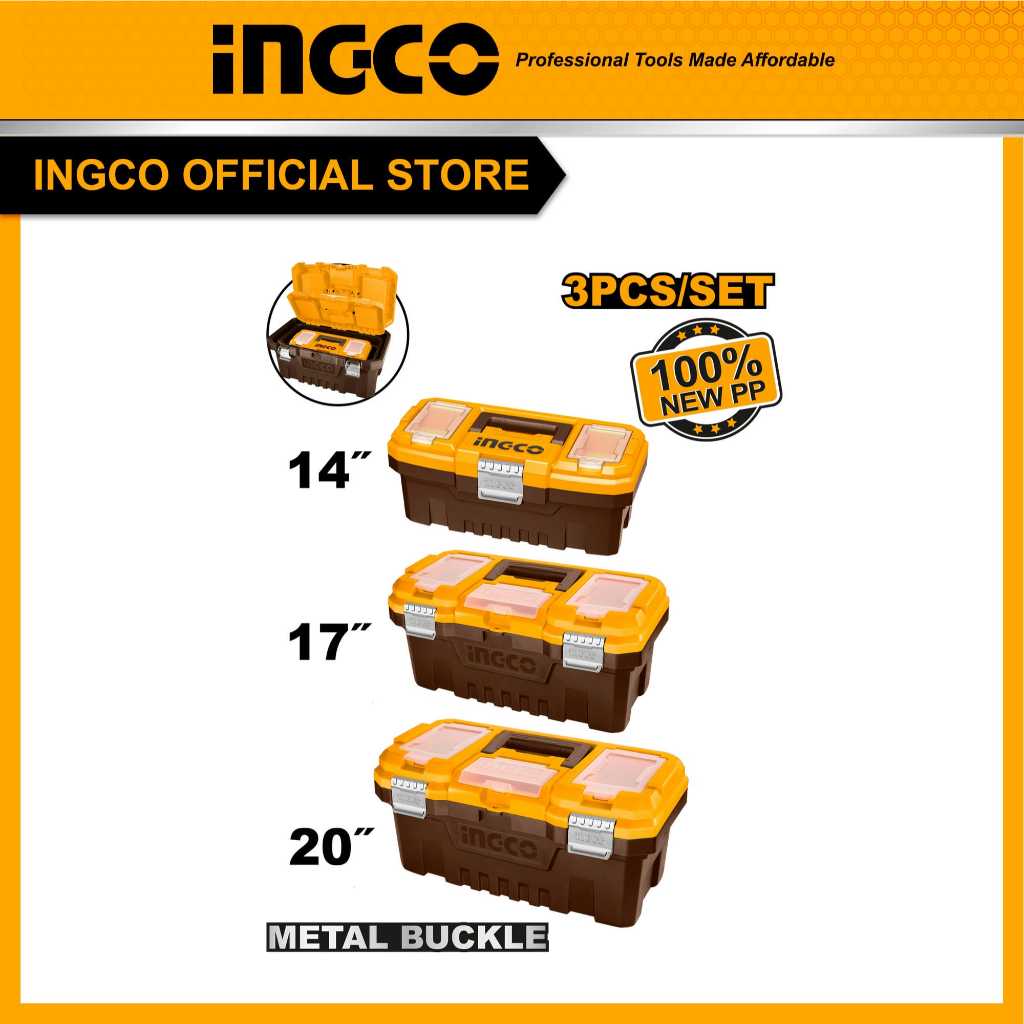 INGCO COMBO SET กล่องเครื่องมือ PBXK0302
