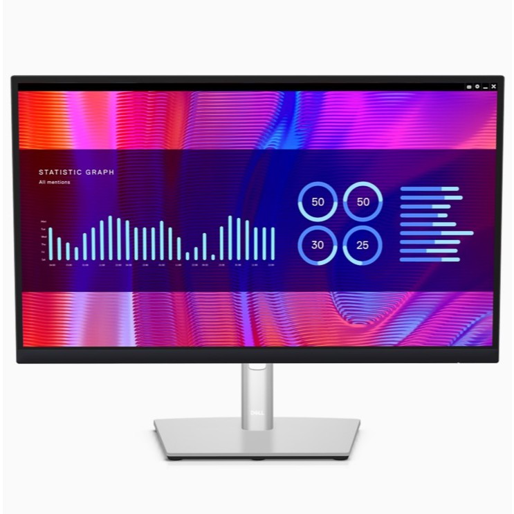 Dell 24 USB-C Hub Monitor P2423DE 24นิ้ว คมชัด 2K สี RGB 99%  มือ 1 ประกันถึง 2571