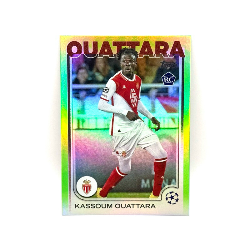 Topps UCC 24/25 Kassoum Ouattara AS Monaco RC /199 Neon Green